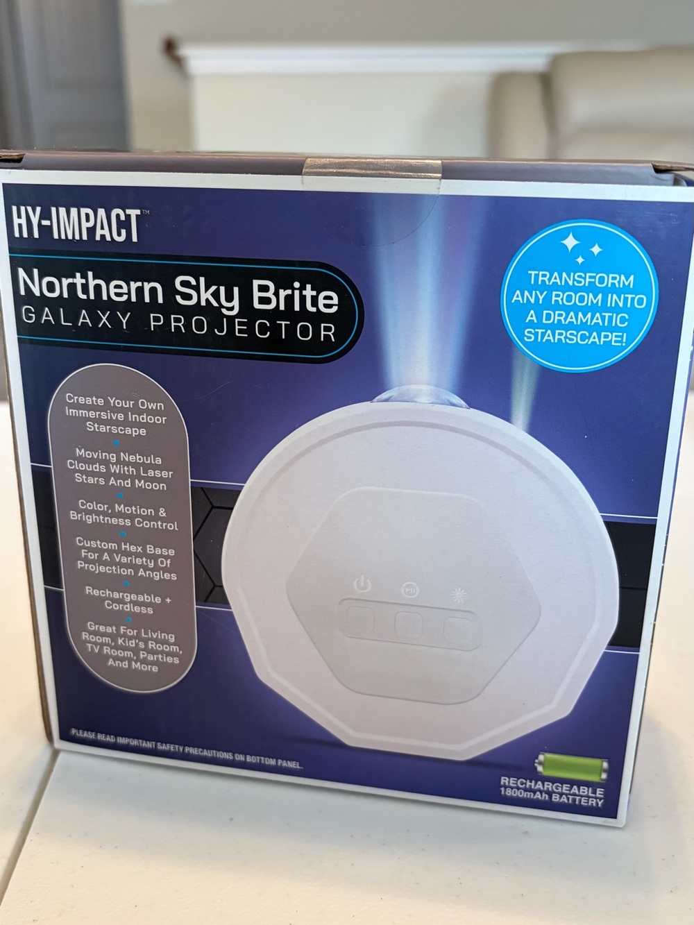 HY-IMPACT Northern Sky Brite Galaxy Projector – New In Box . - Picture 4 of 6